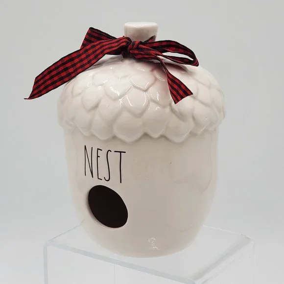 Rae Dunn Acorn Shaped NEST Birdhouse - NWOT - Picture 6 of 14